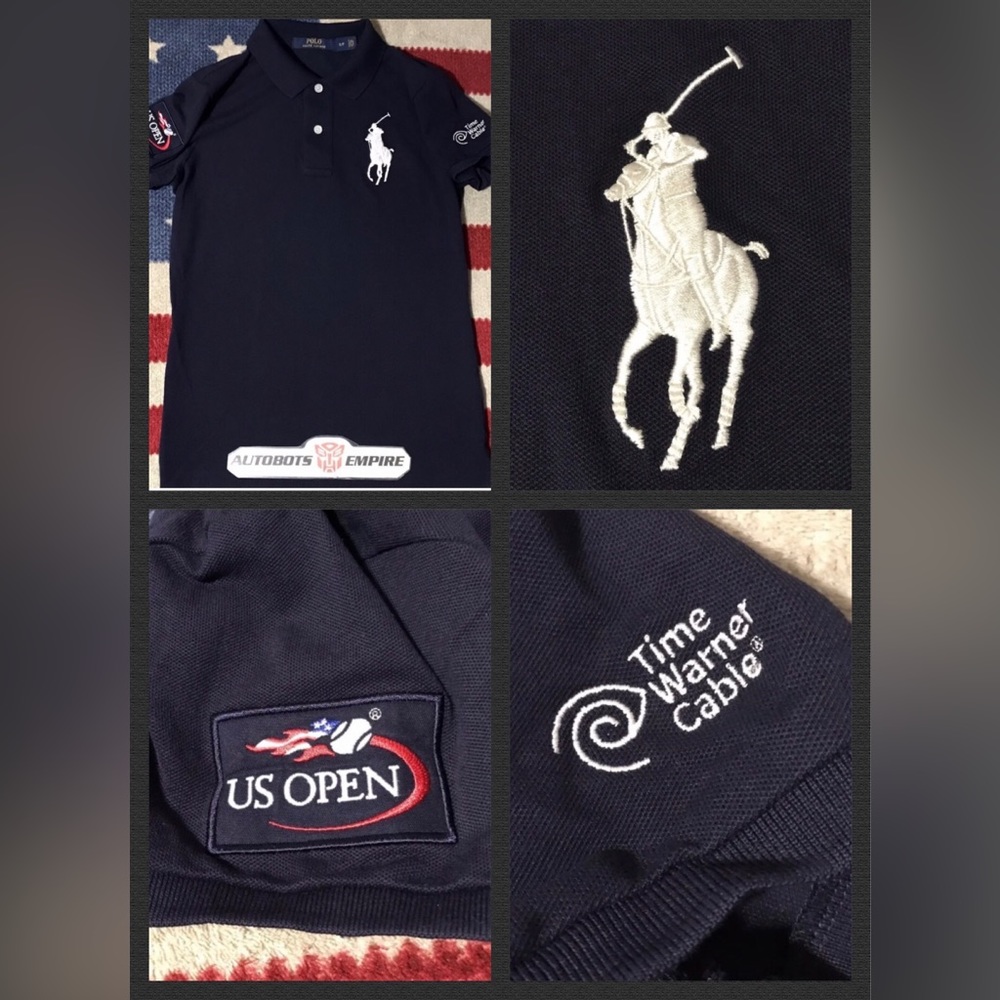 NWOT Vintage Womens Ralph Lauren POLO 2014 US OPEN PONY TENNIS Limited Shirt S 1